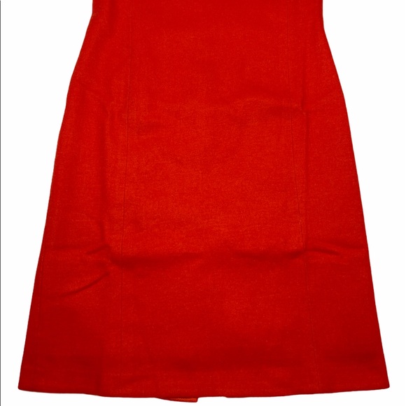 Mignon Doo Vintage Retro Orange Knit Dress XS - Picture 10 of 13